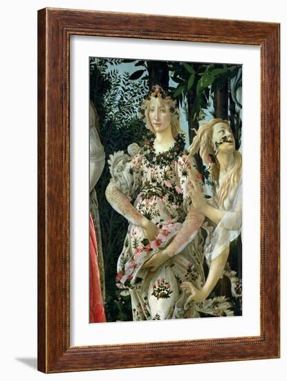 Primavera: Detail of Flora-Sandro Botticelli-Framed Giclee Print