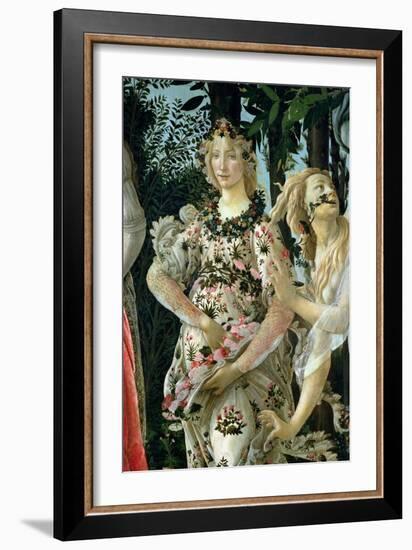 Primavera: Detail of Flora-Sandro Botticelli-Framed Giclee Print