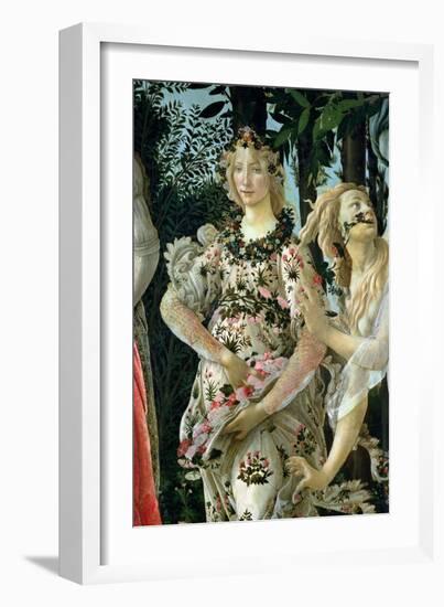 Primavera: Detail of Flora-Sandro Botticelli-Framed Giclee Print