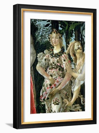 Primavera: Detail of Flora-Sandro Botticelli-Framed Giclee Print