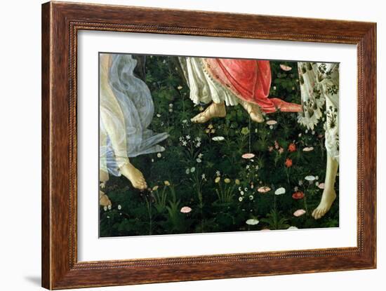 Primavera: Detail of Flowers-Sandro Botticelli-Framed Giclee Print