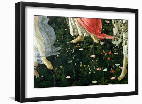 Primavera: Detail of Flowers-Sandro Botticelli-Framed Giclee Print