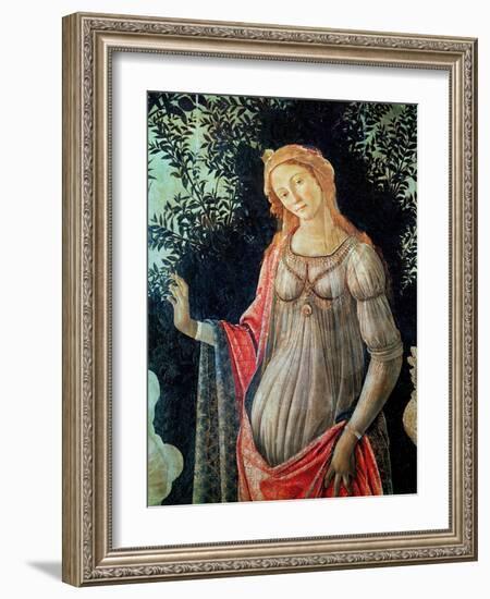 Primavera, Detail of Venus, circa 1478-Sandro Botticelli-Framed Giclee Print