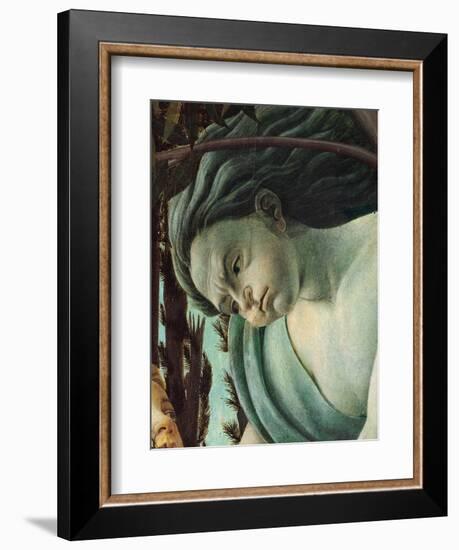 Primavera, Face of Zephyrus blowing-Sandro Botticelli-Framed Art Print