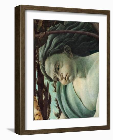 Primavera, Face of Zephyrus blowing-Sandro Botticelli-Framed Art Print