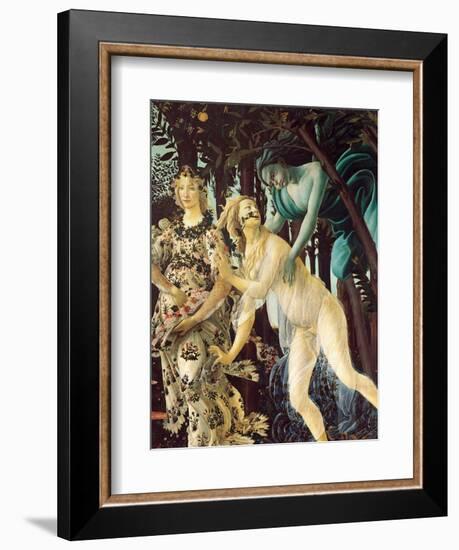 Primavera, right section-Sandro Botticelli-Framed Art Print