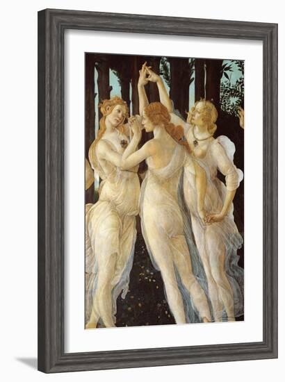 Primavera, Three Graces-Sandro Botticelli-Framed Art Print