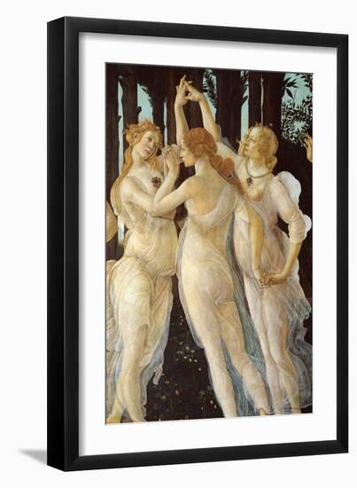 Primavera, Three Graces-Sandro Botticelli-Framed Art Print