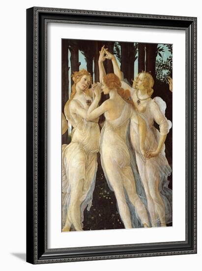 Primavera, Three Graces-Sandro Botticelli-Framed Art Print