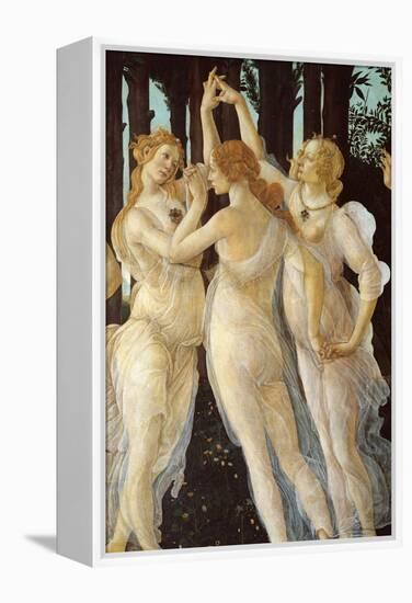 Primavera, Three Graces-Sandro Botticelli-Framed Stretched Canvas