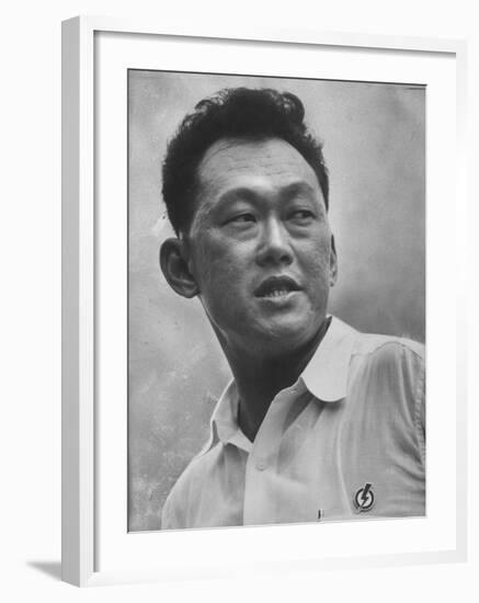 Prime Minister Kuan Yew Lee-John Dominis-Framed Premium Photographic Print