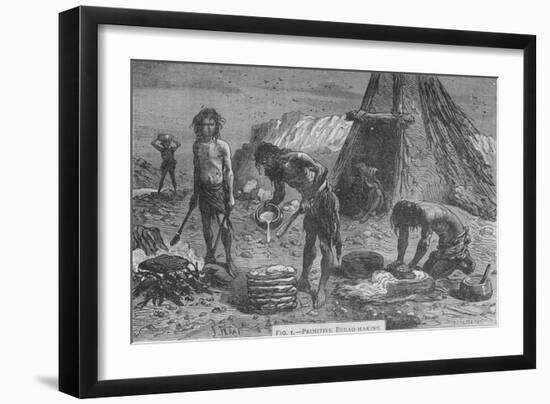 Primitive Breadmaking, 1894-null-Framed Giclee Print