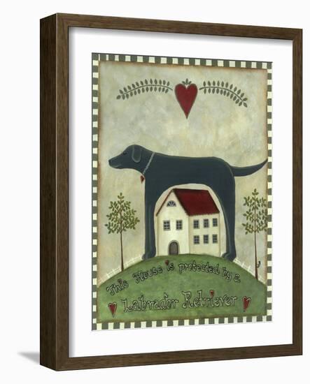 Primitive Labrador 2-Tina Nichols-Framed Giclee Print