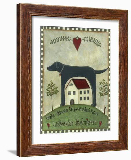 Primitive Labrador 2-Tina Nichols-Framed Giclee Print