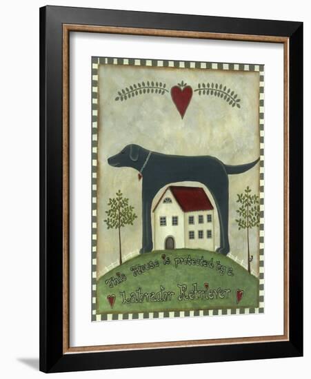 Primitive Labrador 2-Tina Nichols-Framed Giclee Print