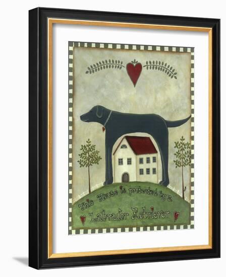 Primitive Labrador 2-Tina Nichols-Framed Giclee Print