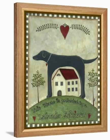 Primitive Labrador 2-Tina Nichols-Framed Premier Image Canvas