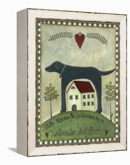 Primitive Labrador 2-Tina Nichols-Framed Premier Image Canvas