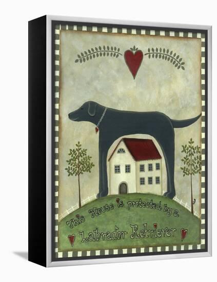 Primitive Labrador 2-Tina Nichols-Framed Premier Image Canvas