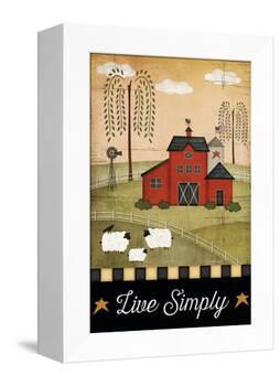 Primitive Live Simply-Jennifer Pugh-Framed Stretched Canvas