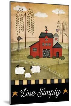 Primitive Live Simply-Jennifer Pugh-Mounted Art Print