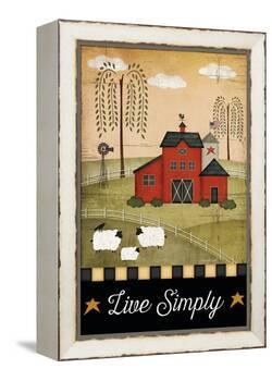 Primitive Live Simply-Jennifer Pugh-Framed Stretched Canvas
