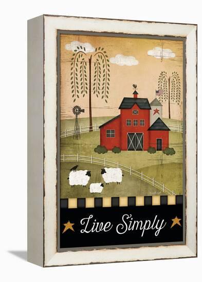 Primitive Live Simply-Jennifer Pugh-Framed Stretched Canvas