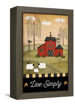 Primitive Live Simply-Jennifer Pugh-Framed Stretched Canvas