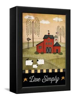Primitive Live Simply-Jennifer Pugh-Framed Stretched Canvas