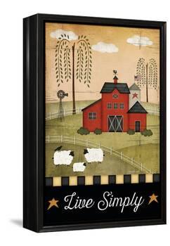 Primitive Live Simply-Jennifer Pugh-Framed Stretched Canvas