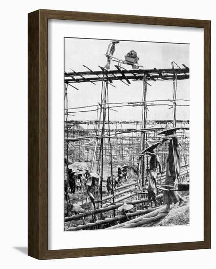 Primitive Methods in the World's Richest Tin District, Taiping, China, 1936-Ewing Galloway-Framed Giclee Print