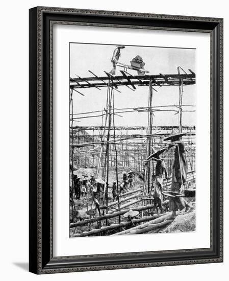 Primitive Methods in the World's Richest Tin District, Taiping, China, 1936-Ewing Galloway-Framed Giclee Print