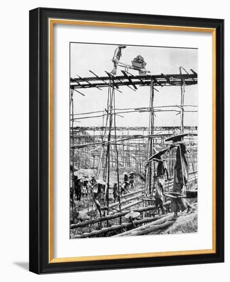 Primitive Methods in the World's Richest Tin District, Taiping, China, 1936-Ewing Galloway-Framed Giclee Print