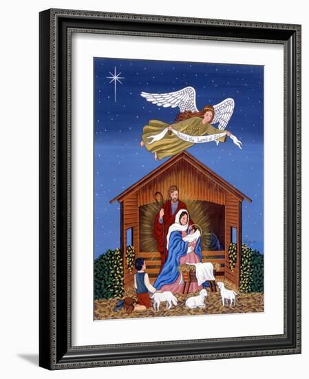 Primitive Nativity-Sheila Lee-Framed Giclee Print