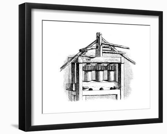 Primitive Sugar Mill, Santo Domingo, 1873-null-Framed Giclee Print