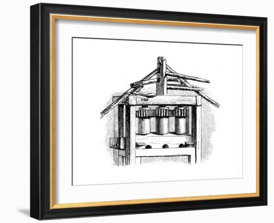 Primitive Sugar Mill, Santo Domingo, 1873-null-Framed Giclee Print