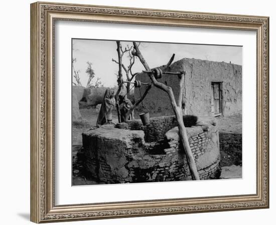 Primitive Village in Punjabi, Primitive Settlements Will Give Place to Capital City of Chandigarh-James Burke-Framed Photographic Print