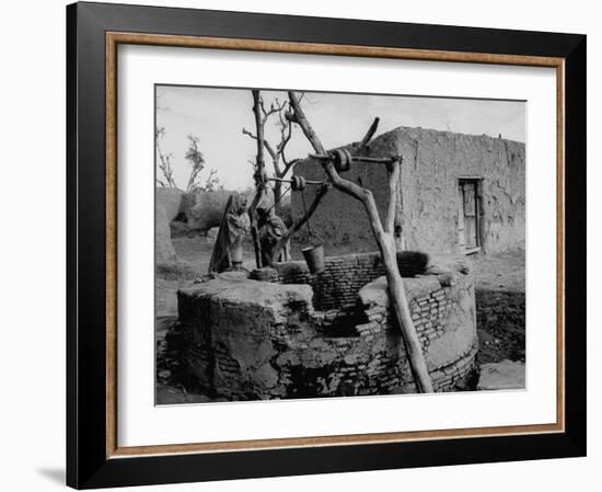 Primitive Village in Punjabi, Primitive Settlements Will Give Place to Capital City of Chandigarh-James Burke-Framed Photographic Print