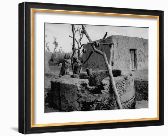 Primitive Village in Punjabi, Primitive Settlements Will Give Place to Capital City of Chandigarh-James Burke-Framed Photographic Print