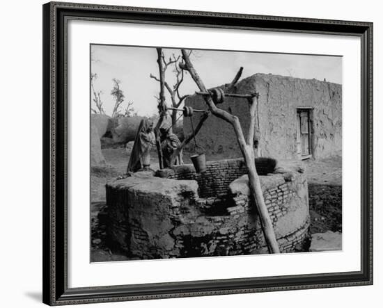 Primitive Village in Punjabi, Primitive Settlements Will Give Place to Capital City of Chandigarh-James Burke-Framed Photographic Print