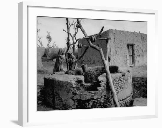 Primitive Village in Punjabi, Primitive Settlements Will Give Place to Capital City of Chandigarh-James Burke-Framed Photographic Print