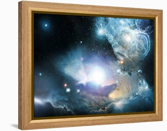 Primordial Quasar, Artwork-null-Framed Premier Image Canvas