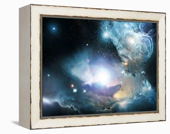 Primordial Quasar, Artwork-null-Framed Premier Image Canvas