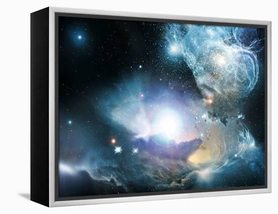 Primordial Quasar, Artwork-null-Framed Premier Image Canvas