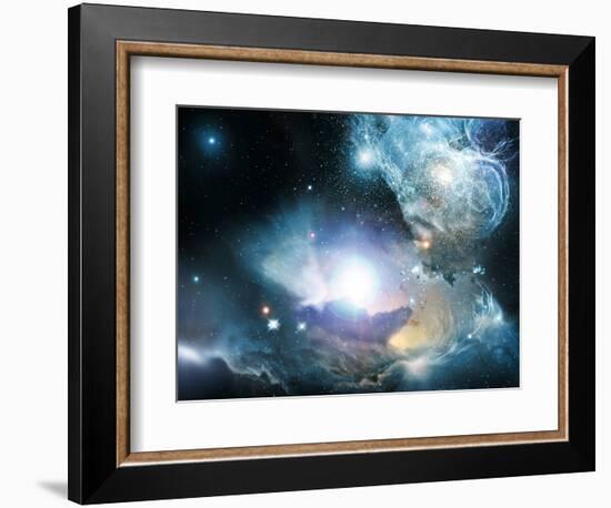 Primordial Quasar, Artwork-null-Framed Premium Photographic Print