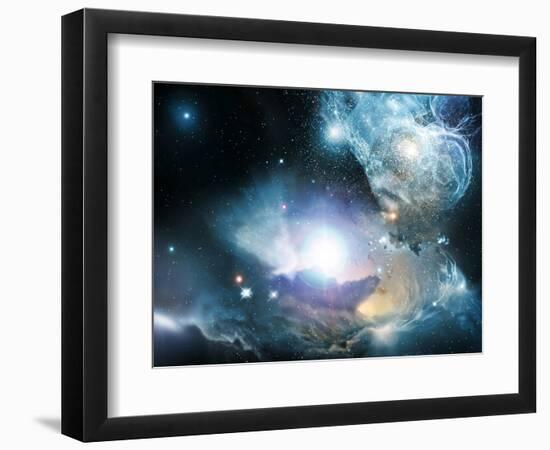 Primordial Quasar, Artwork-null-Framed Premium Photographic Print