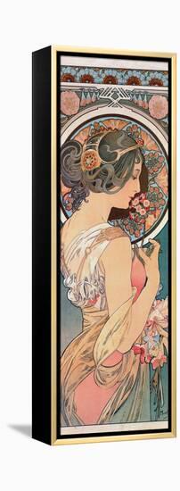 Primrose, 1899-Alphonse Mucha-Framed Premier Image Canvas