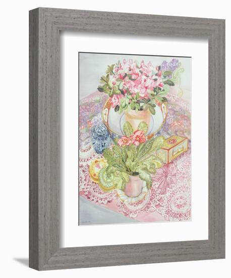 Primrose and Azalea-Joan Thewsey-Framed Giclee Print