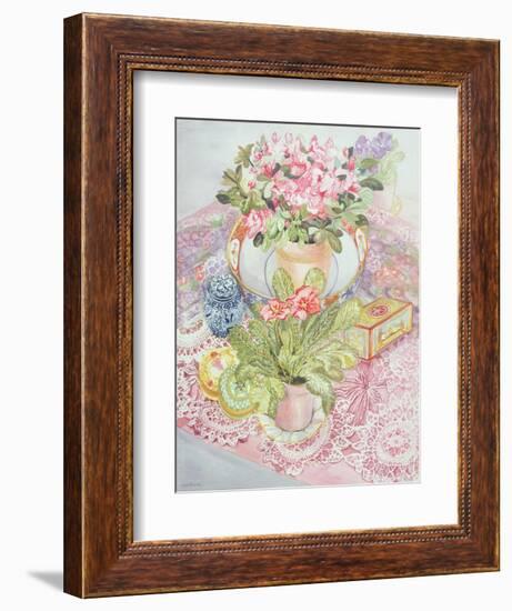 Primrose and Azalea-Joan Thewsey-Framed Giclee Print