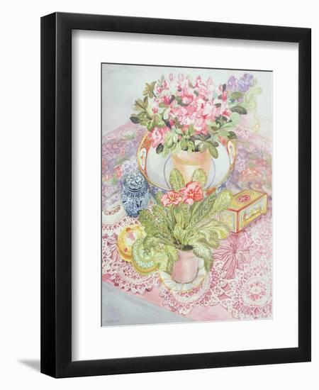 Primrose and Azalea-Joan Thewsey-Framed Giclee Print